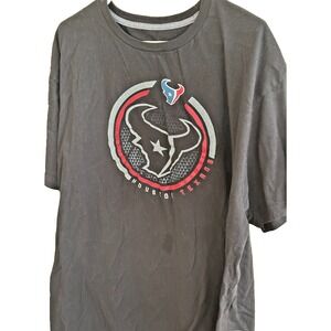 Houston Texans Black T-Shirt Size 2XL NFL Team Apparel Soft Spun
